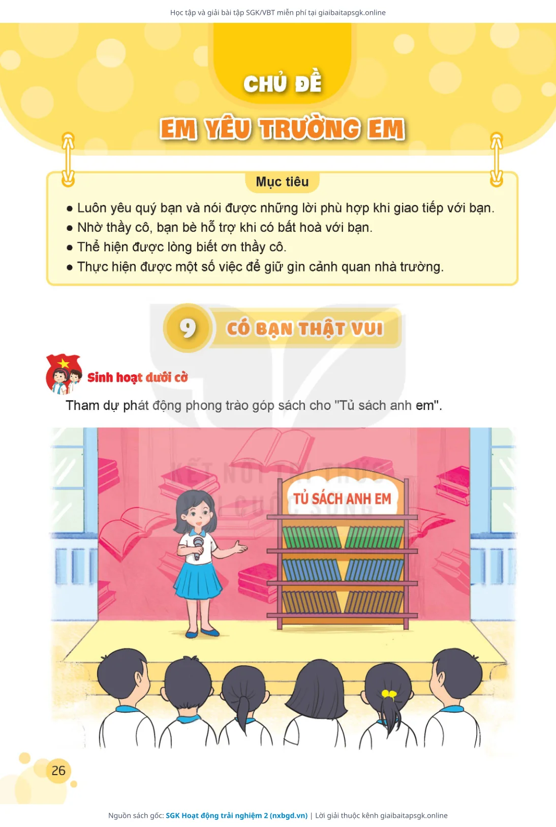 Trang 27 sách giáo khoa SGK Hoạt động trải nghiệm 2 thu nhỏ