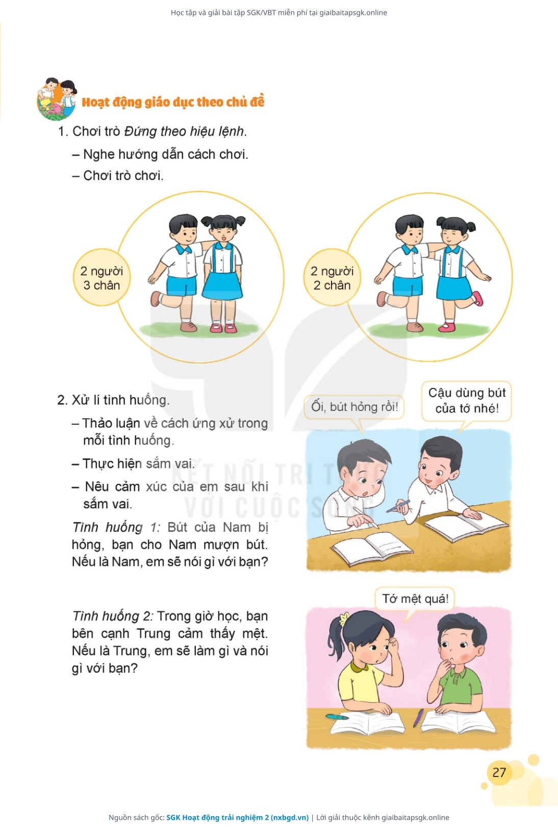 Trang 28 sách giáo khoa SGK Hoạt động trải nghiệm 2 thu nhỏ