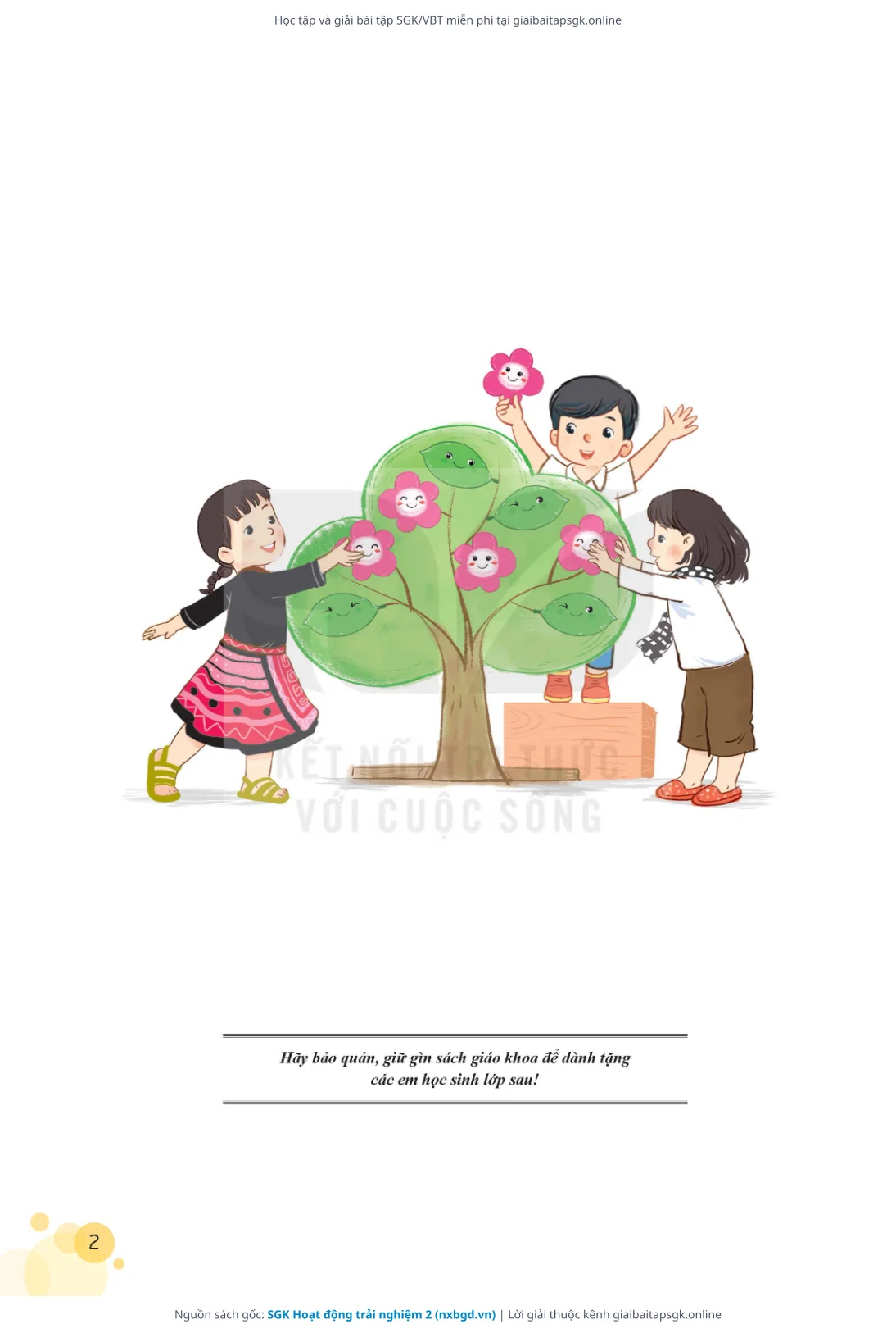 Trang 3 sách giáo khoa SGK Hoạt động trải nghiệm 2 thu nhỏ