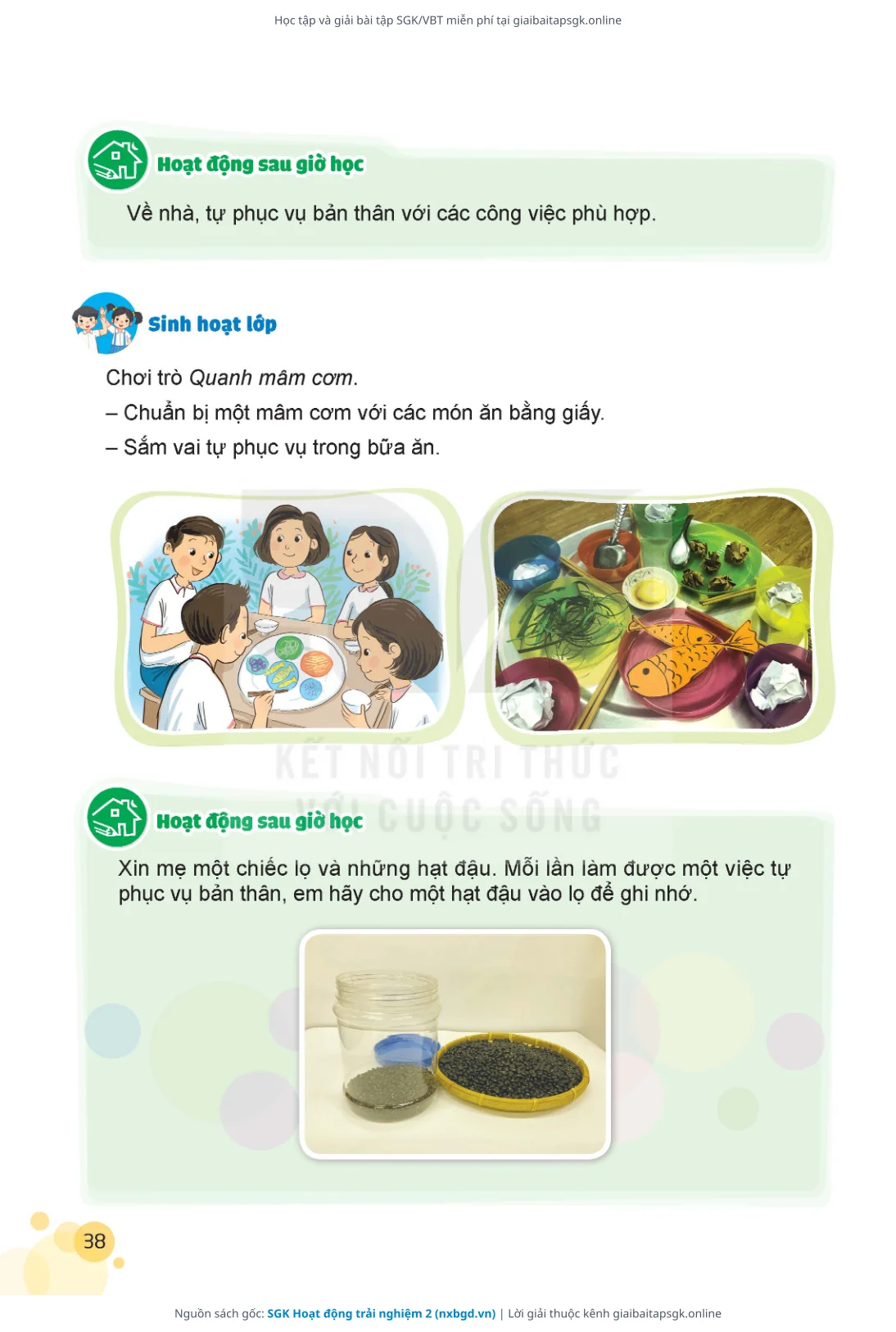 Trang 38 sách giáo khoa SGK Hoạt động trải nghiệm 2 thu nhỏ
