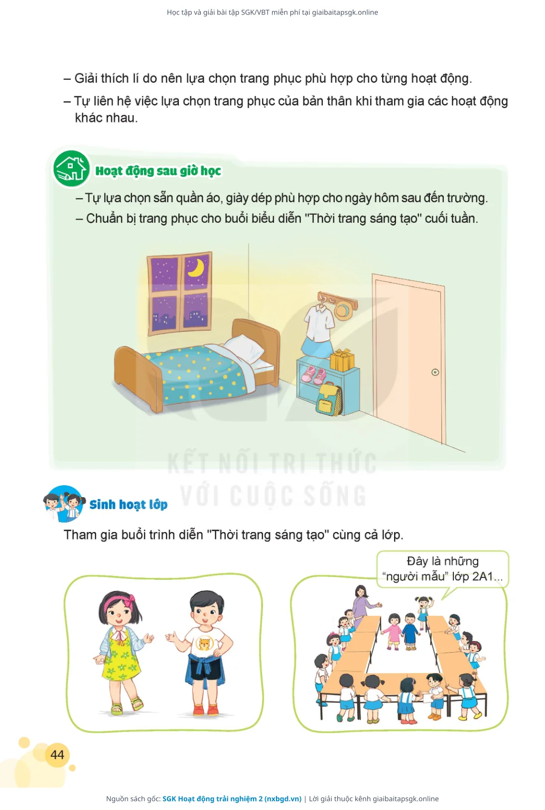 Trang 45 sách giáo khoa SGK Hoạt động trải nghiệm 2 thu nhỏ