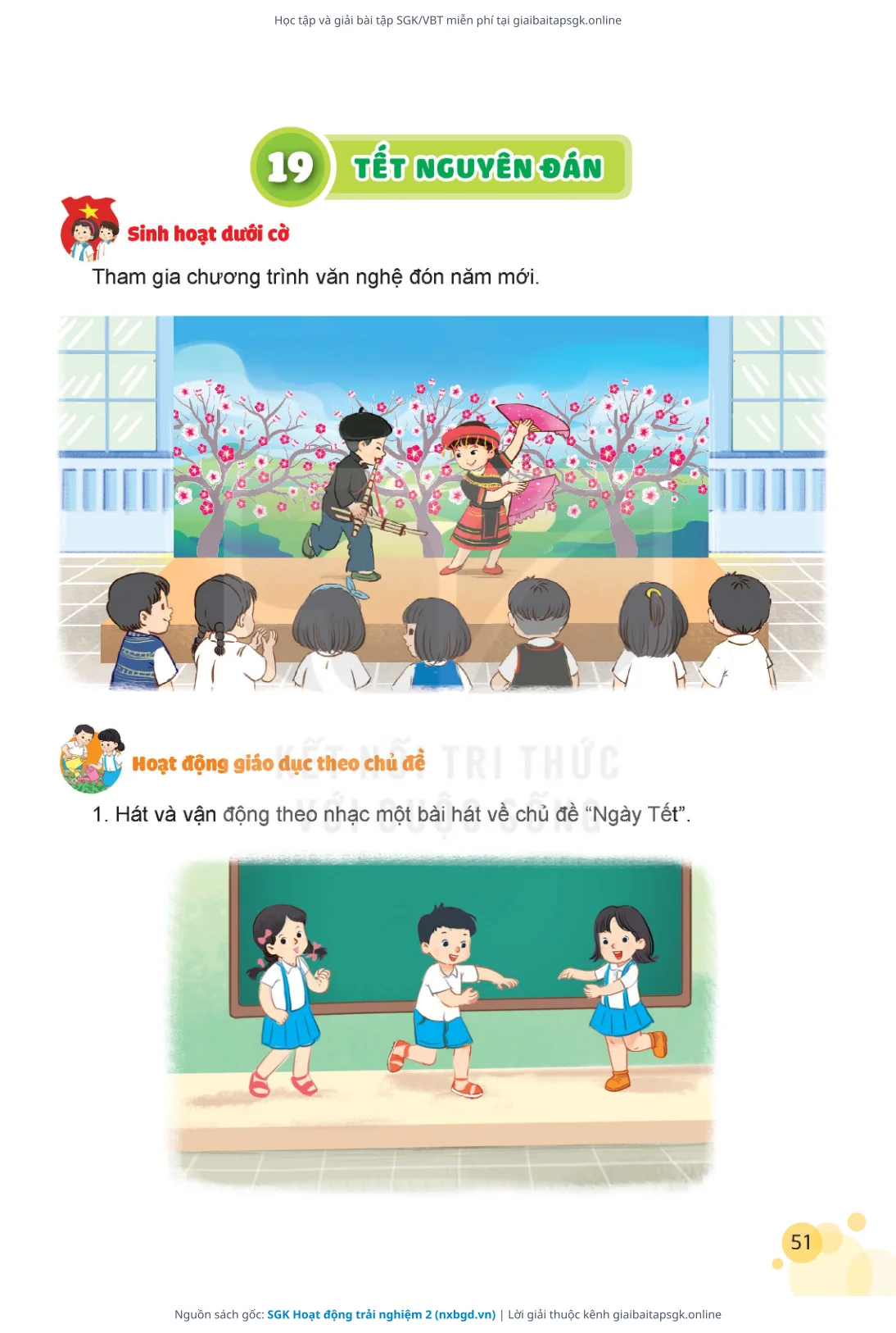 Trang 51 sách giáo khoa SGK Hoạt động trải nghiệm 2 bản chuẩn