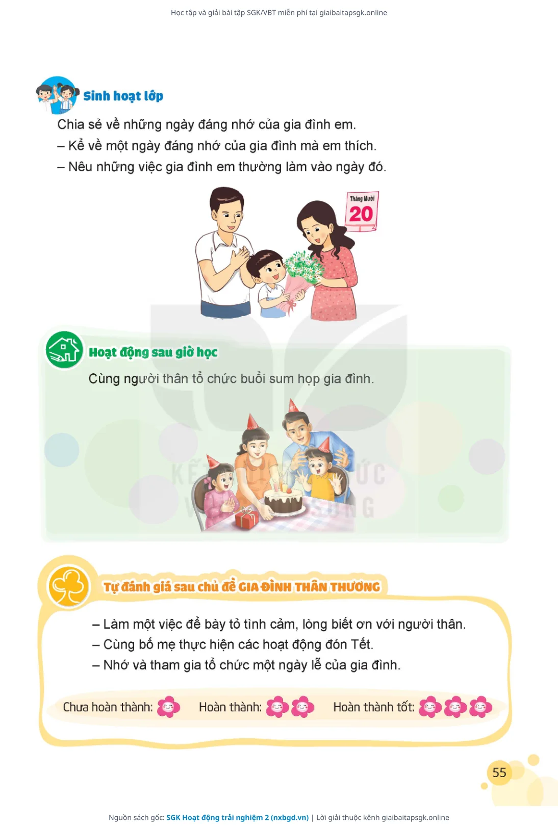 Trang 56 sách giáo khoa SGK Hoạt động trải nghiệm 2 thu nhỏ
