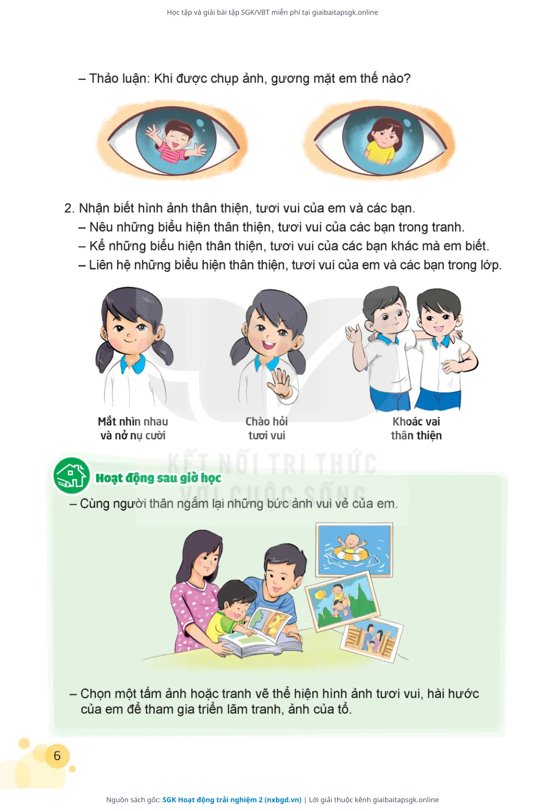 Trang 7 sách giáo khoa SGK Hoạt động trải nghiệm 2 thu nhỏ