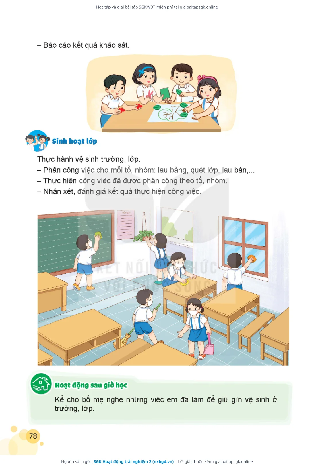 Trang 79 sách giáo khoa SGK Hoạt động trải nghiệm 2 thu nhỏ
