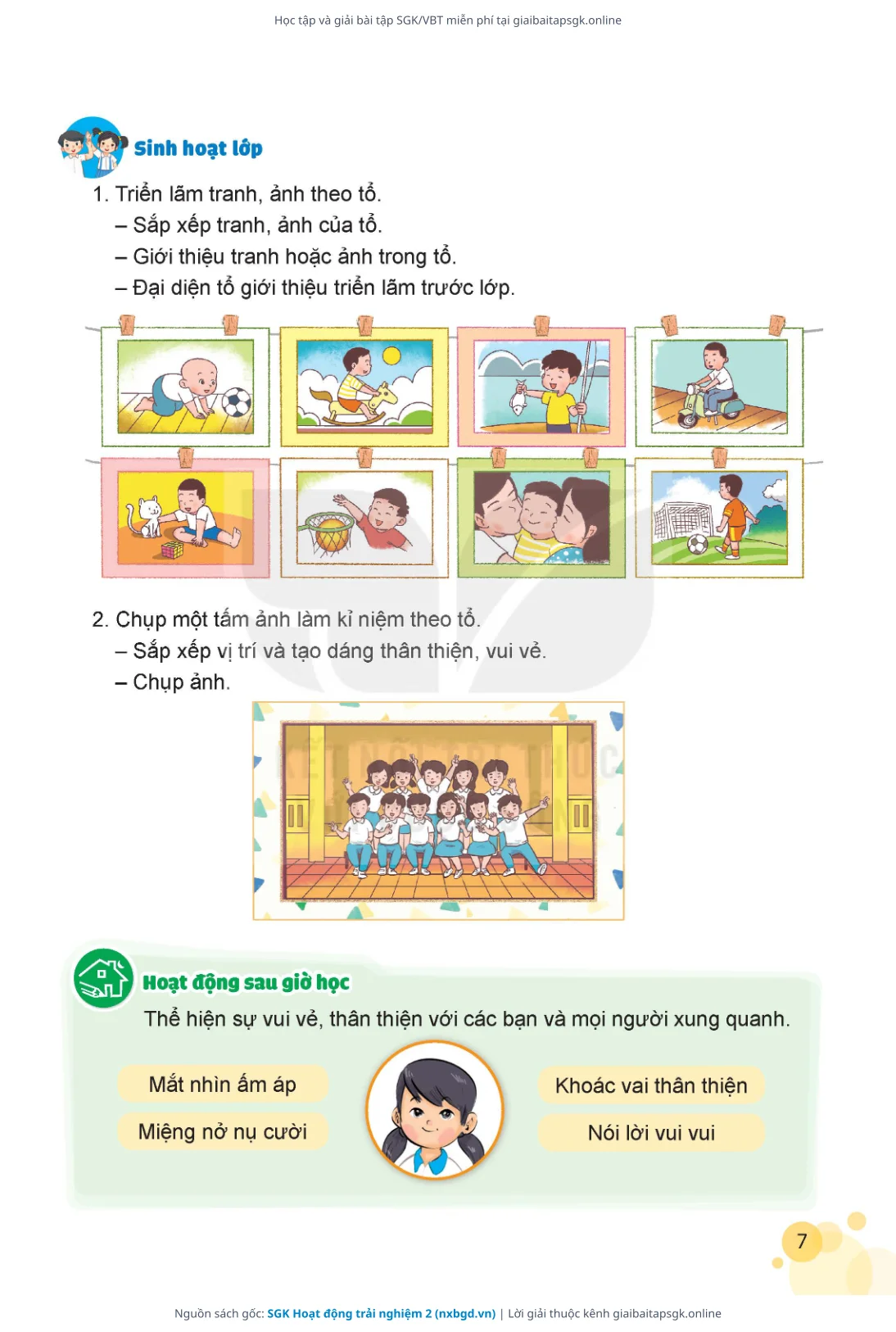 Trang 8 sách giáo khoa SGK Hoạt động trải nghiệm 2 thu nhỏ