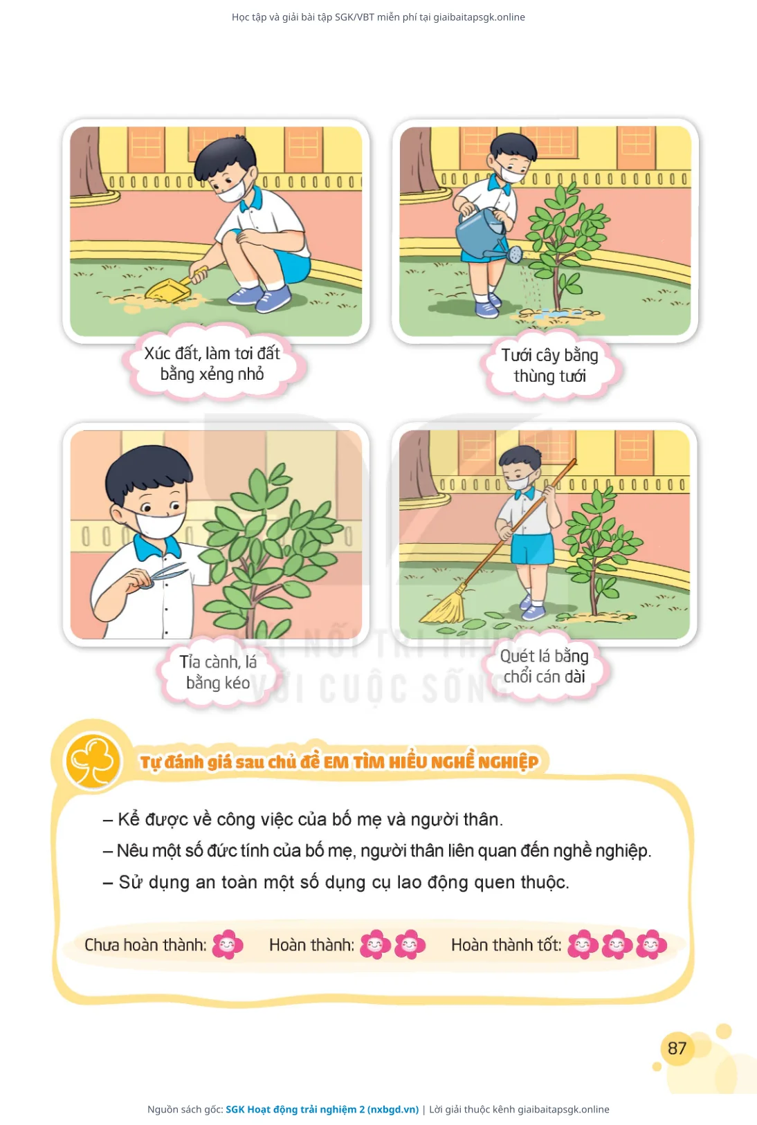 Trang 87 sách giáo khoa SGK Hoạt động trải nghiệm 2 thu nhỏ