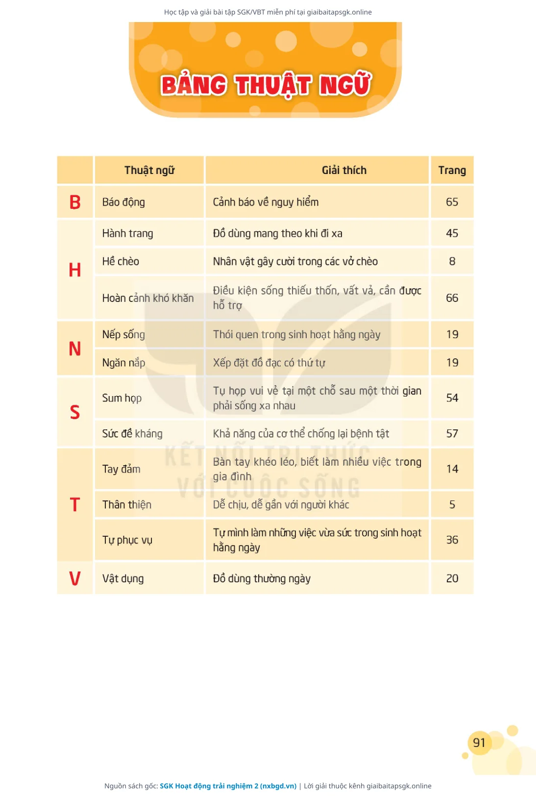 Trang 92 sách giáo khoa SGK Hoạt động trải nghiệm 2 thu nhỏ