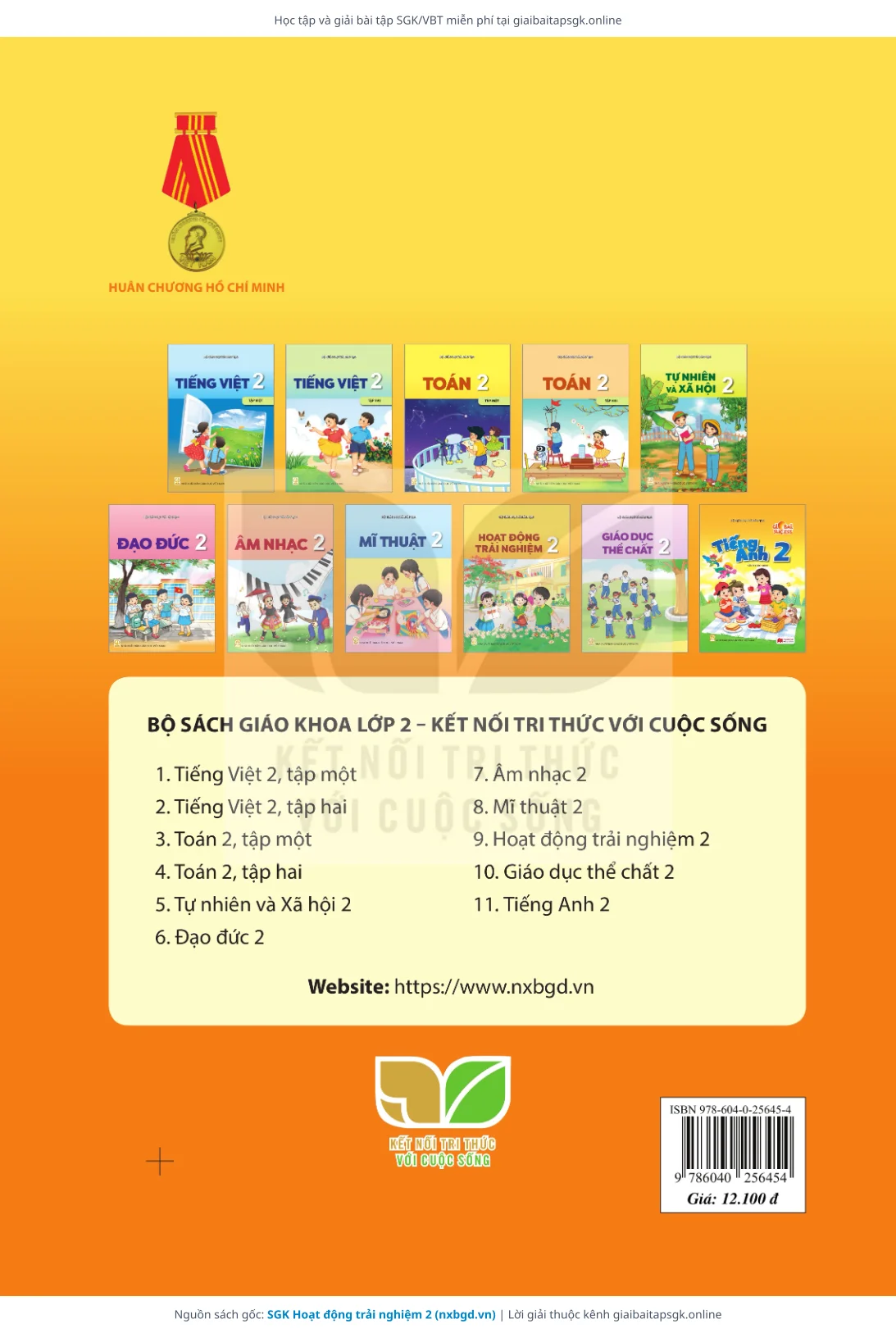 Trang 94 sách giáo khoa SGK Hoạt động trải nghiệm 2 thu nhỏ
