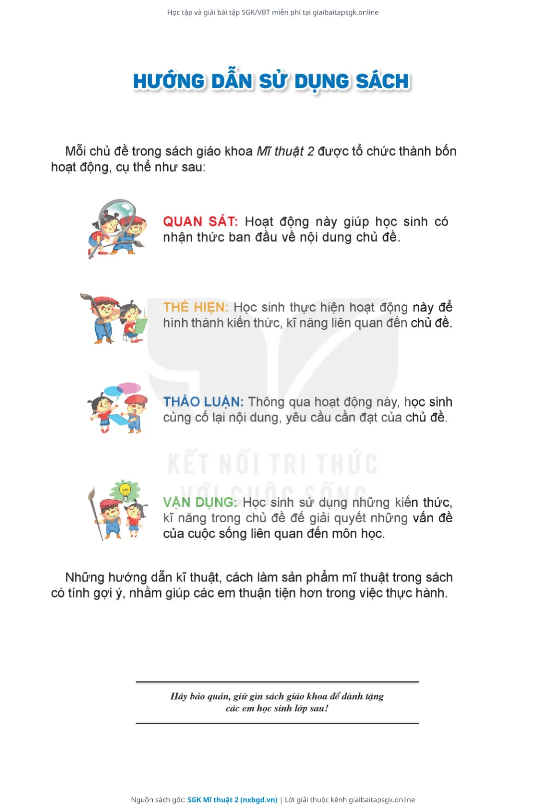 Trang 3 sách giáo khoa SGK Mĩ thuật 2 thu nhỏ