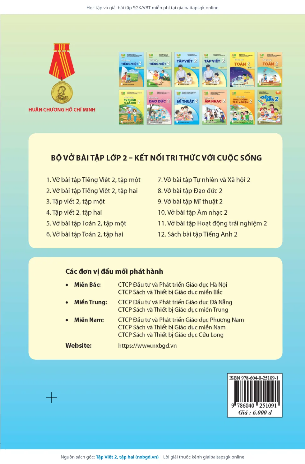 Trang 8 sách giáo khoa Tập Viết 2, tập hai thu nhỏ