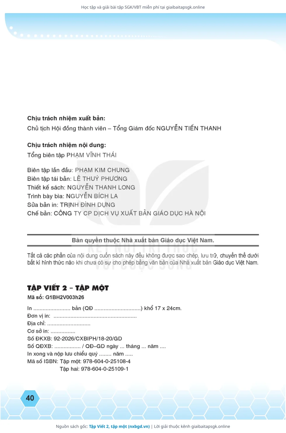 Trang 7 sách giáo khoa Tập Viết 2, tập một thu nhỏ