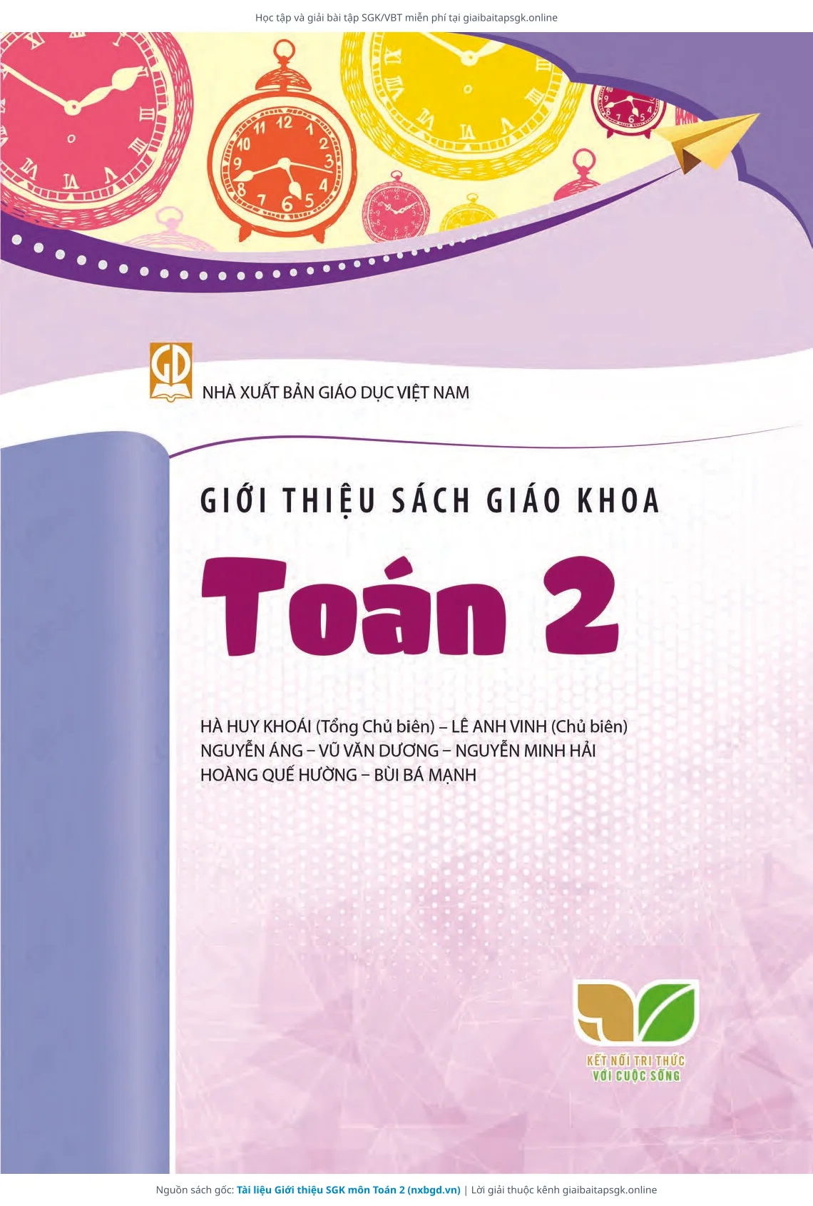 Trang 1 sách giáo khoa Tài liệu Giới thiệu SGK môn Toán 2 bản chuẩn
