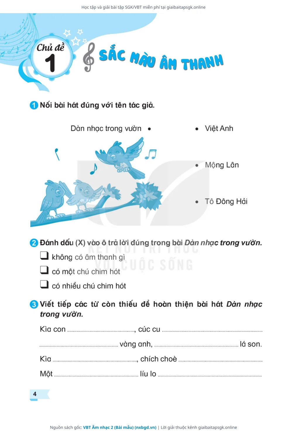 Trang 5 sách giáo khoa VBT Âm nhạc 2 (Bài mẫu) thu nhỏ