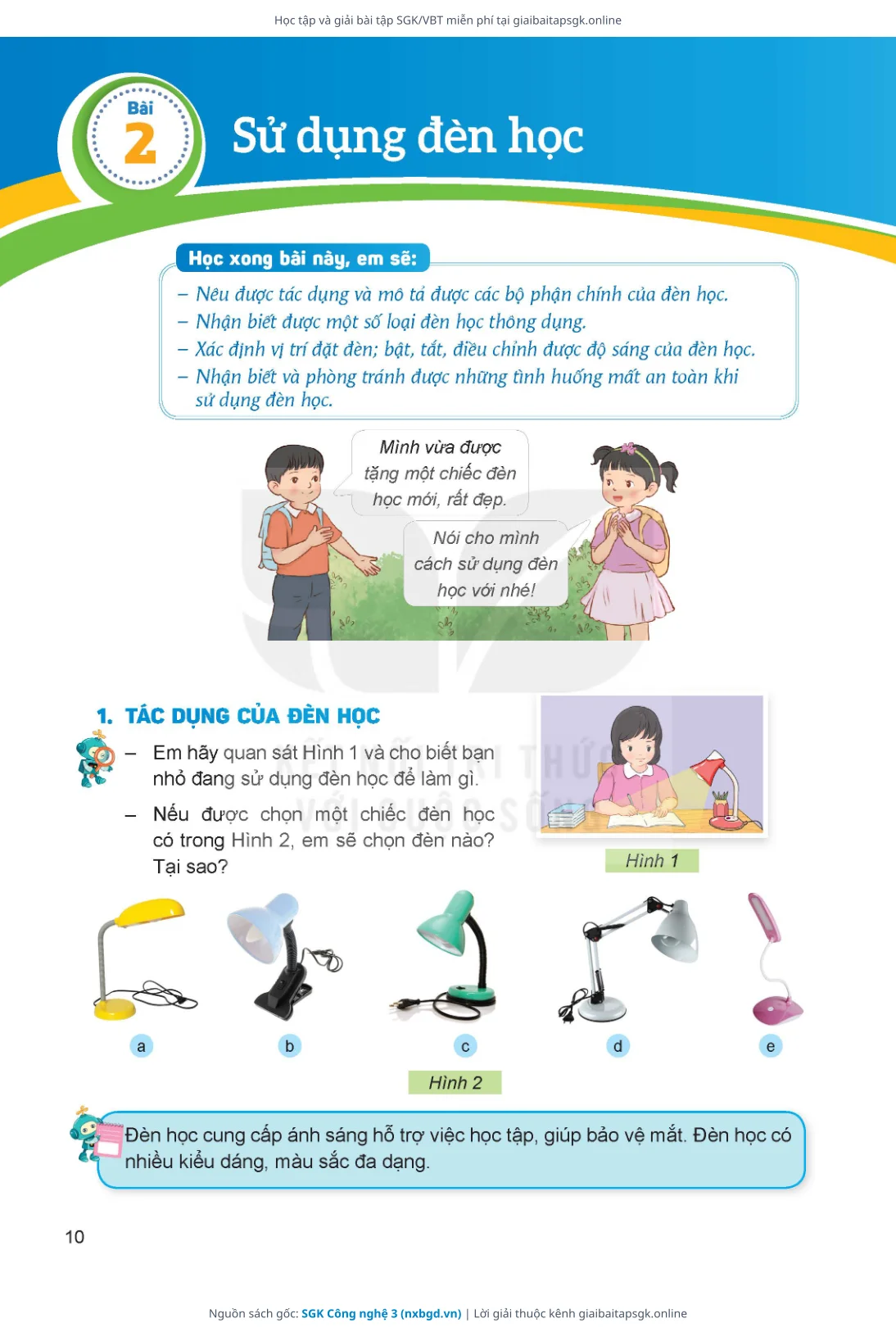 Trang 10 sách giáo khoa SGK Công nghệ 3 bản chuẩn