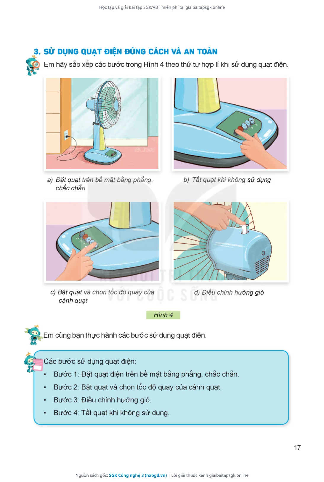 Trang 18 sách giáo khoa SGK Công nghệ 3 thu nhỏ