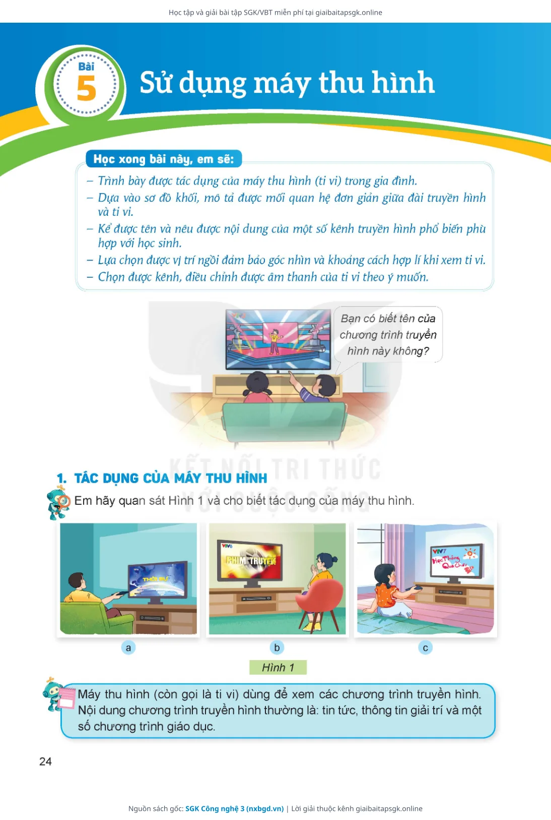 Trang 25 sách giáo khoa SGK Công nghệ 3 thu nhỏ