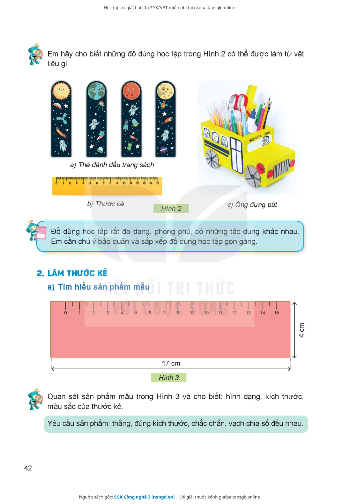 Trang 43 sách giáo khoa SGK Công nghệ 3 thu nhỏ
