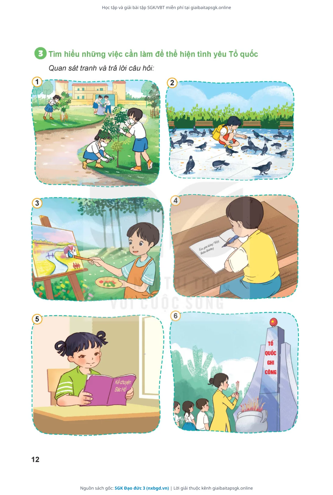 Trang 13 sách giáo khoa SGK Đạo đức 3 thu nhỏ