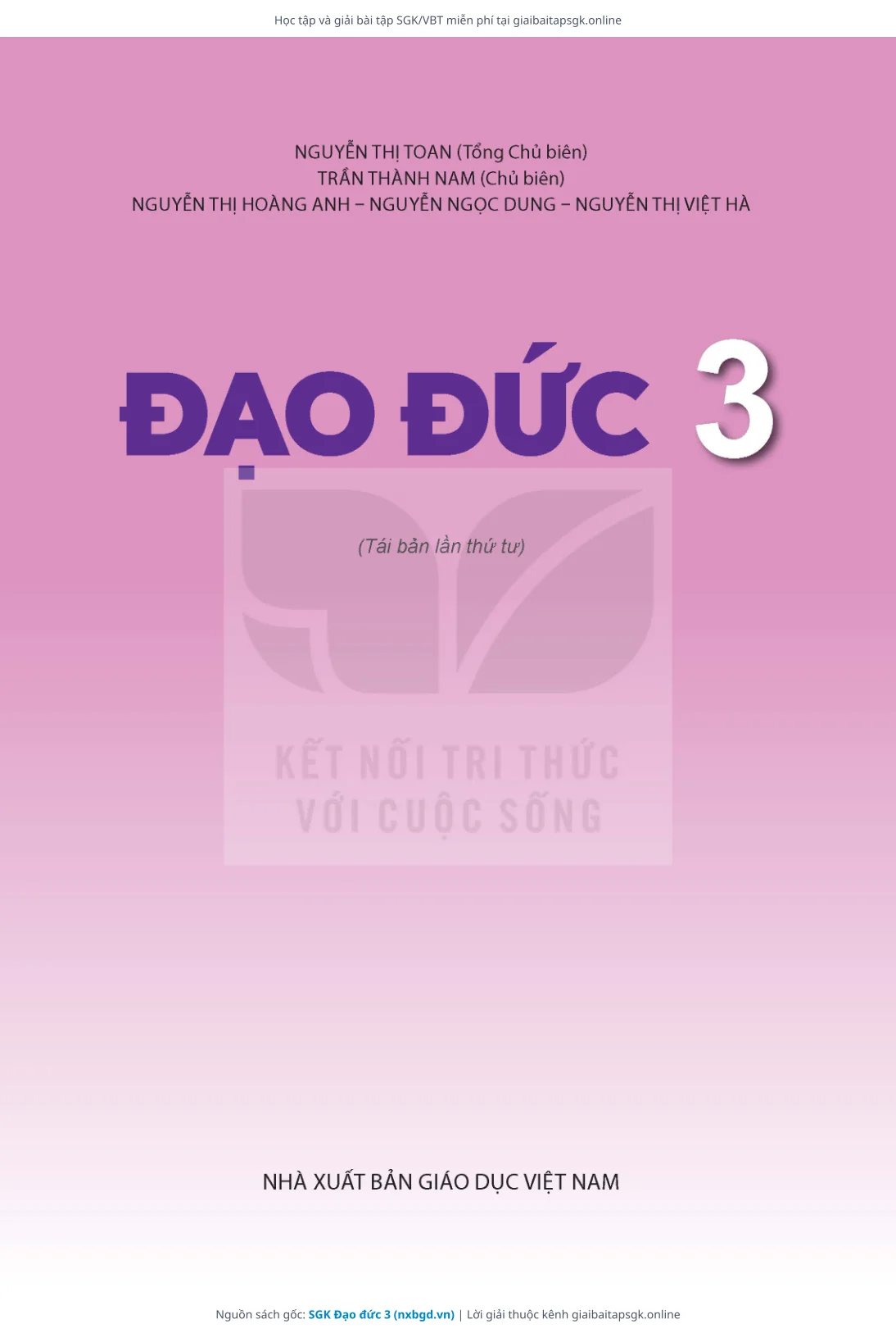 Trang 2 sách giáo khoa SGK Đạo đức 3 thu nhỏ