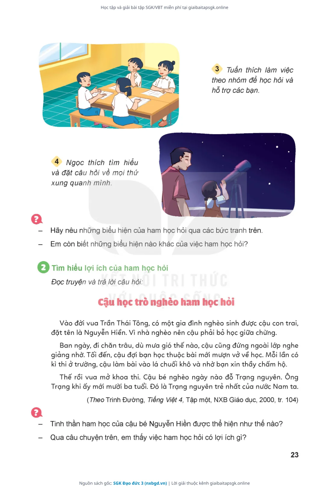 Trang 24 sách giáo khoa SGK Đạo đức 3 thu nhỏ