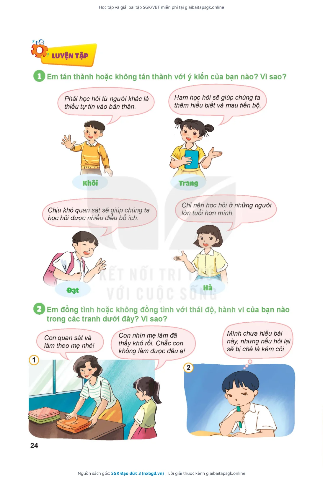 Trang 25 sách giáo khoa SGK Đạo đức 3 thu nhỏ