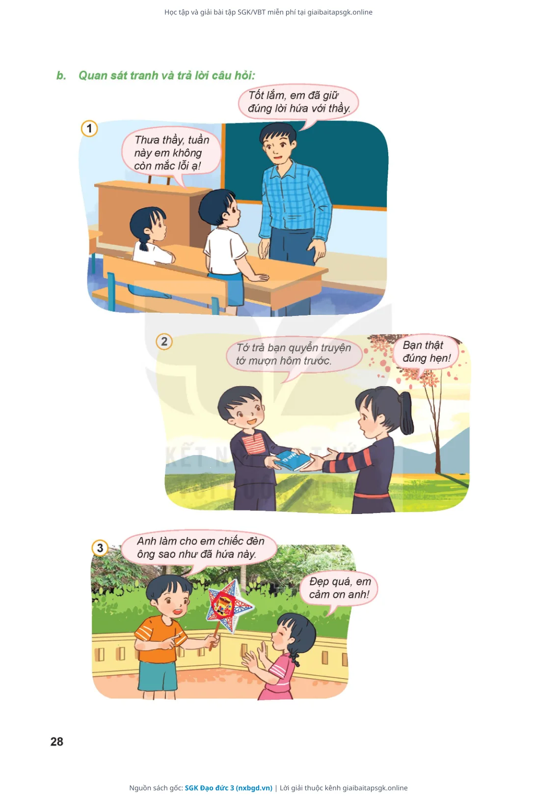 Trang 29 sách giáo khoa SGK Đạo đức 3 thu nhỏ