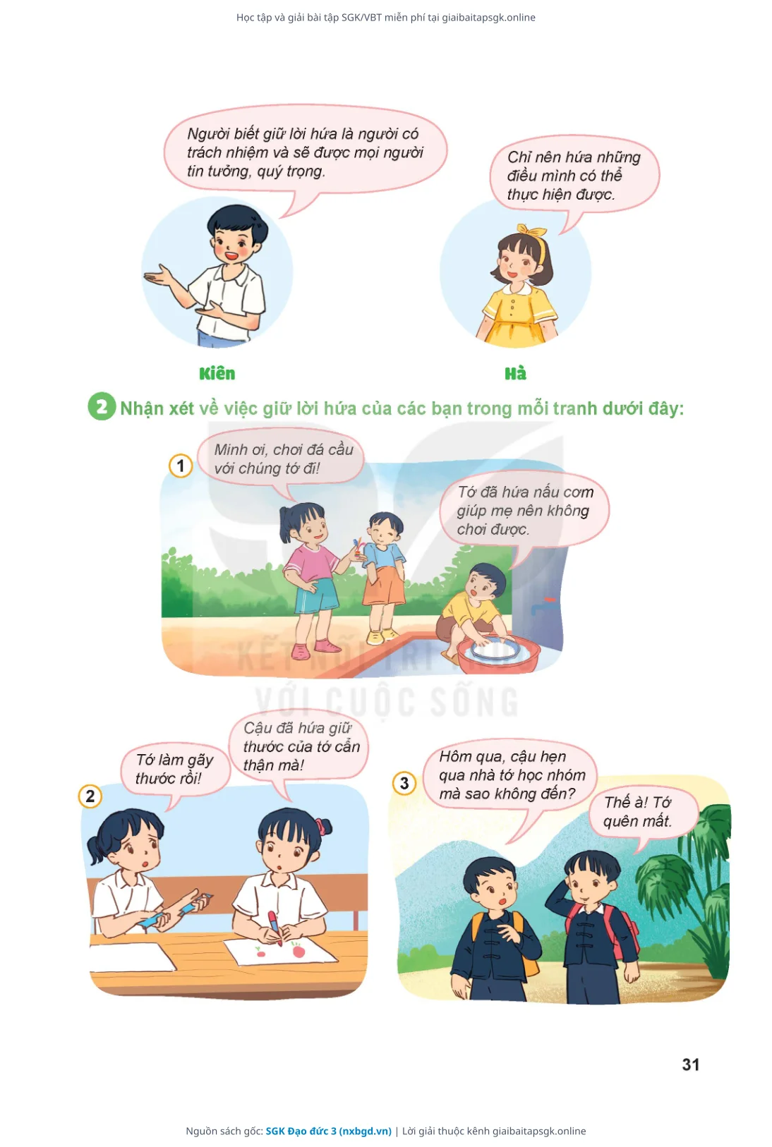 Trang 32 sách giáo khoa SGK Đạo đức 3 thu nhỏ