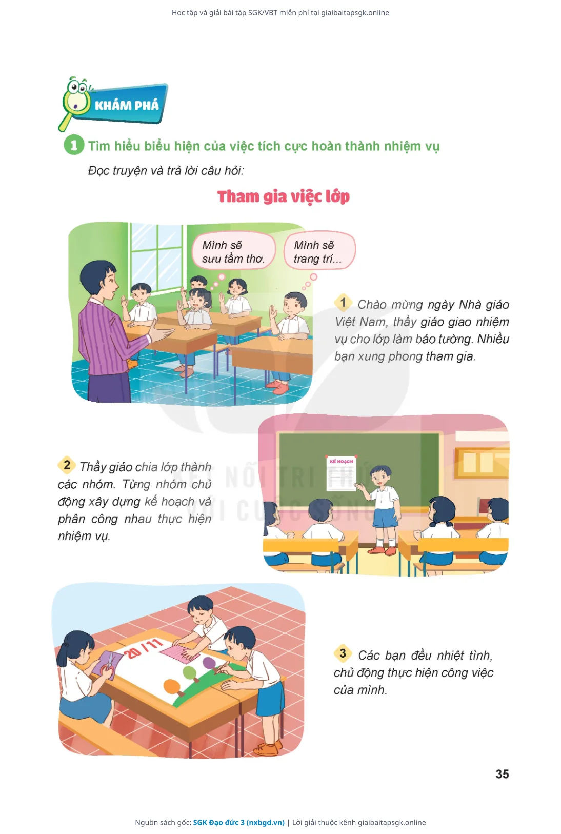 Trang 36 sách giáo khoa SGK Đạo đức 3 thu nhỏ