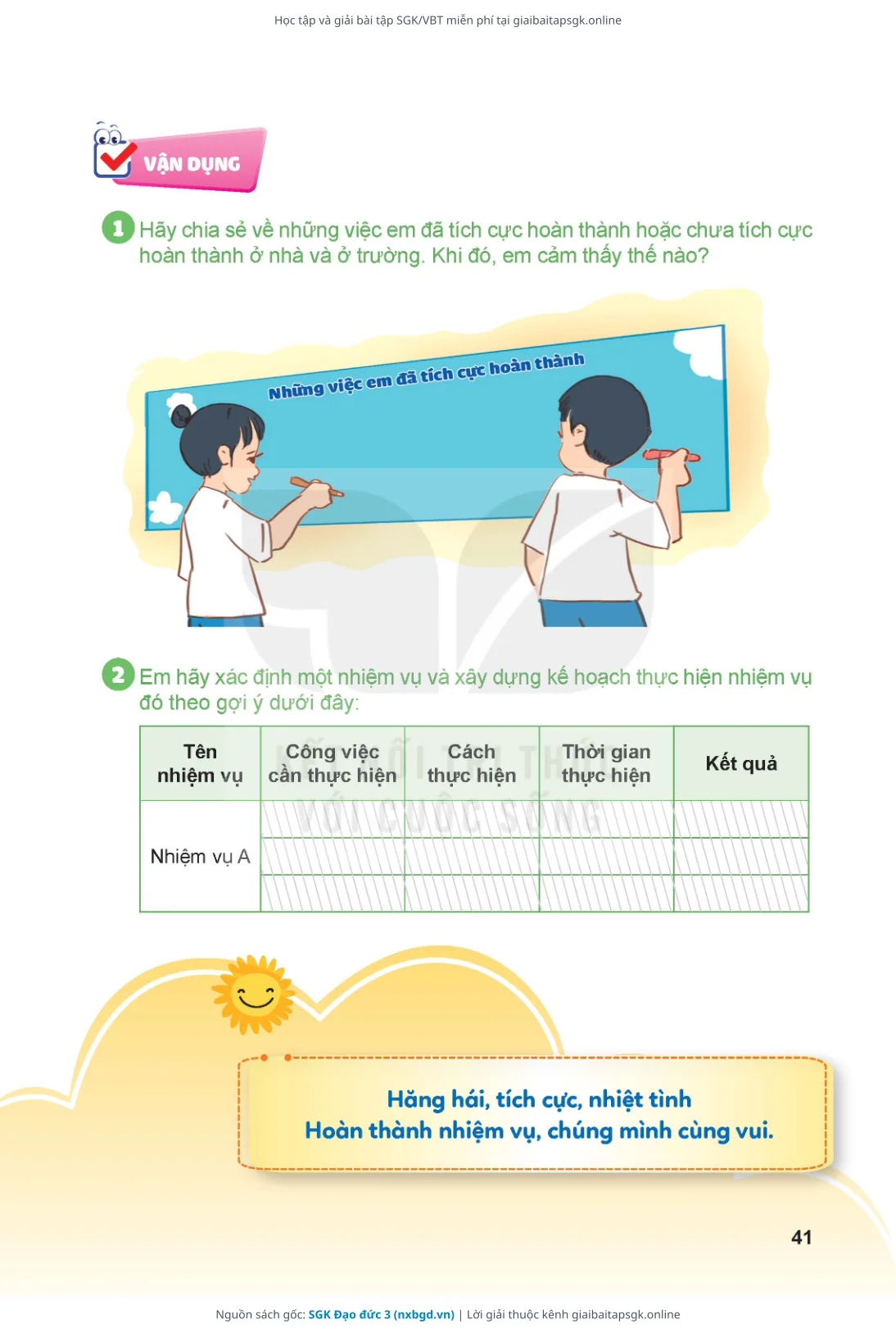 Trang 42 sách giáo khoa SGK Đạo đức 3 thu nhỏ