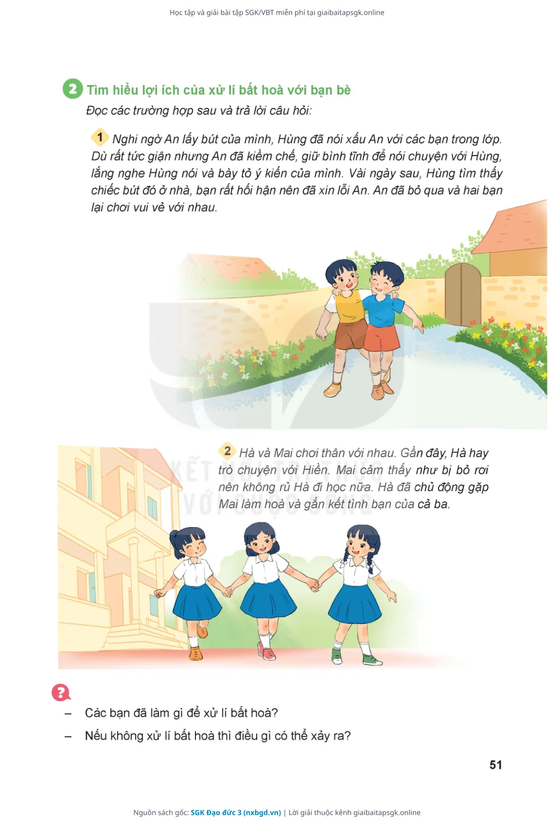 Trang 52 sách giáo khoa SGK Đạo đức 3 thu nhỏ