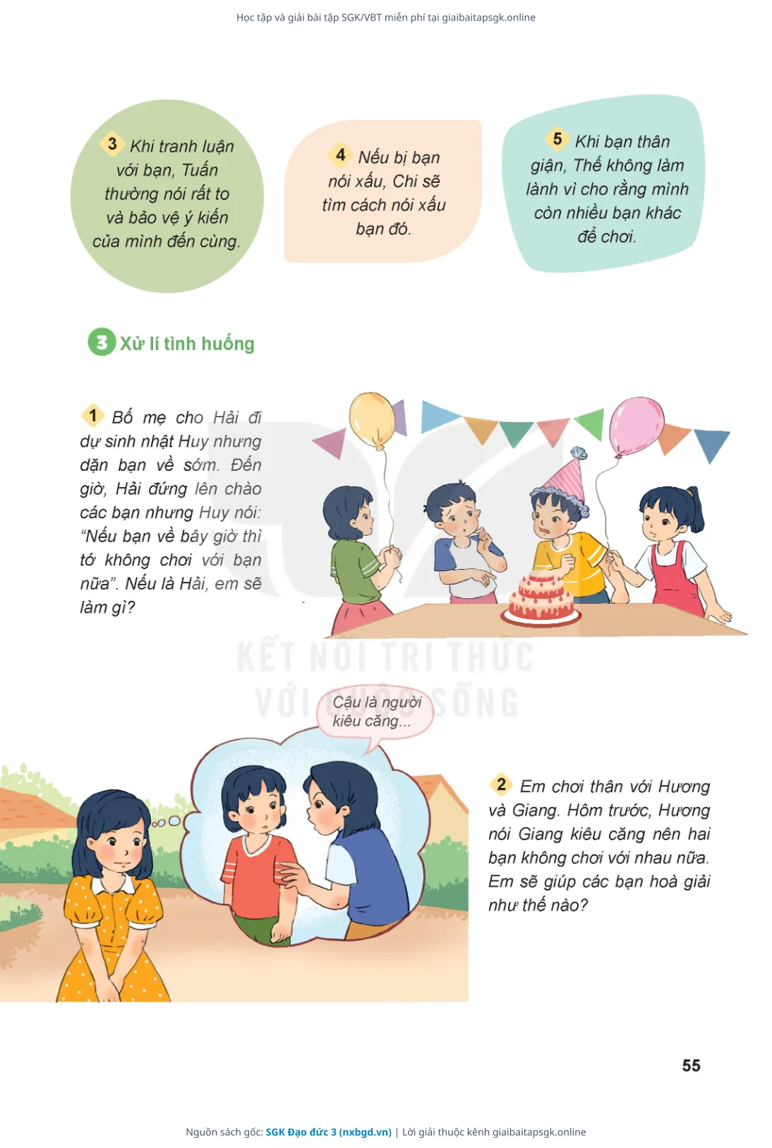 Trang 56 sách giáo khoa SGK Đạo đức 3 thu nhỏ