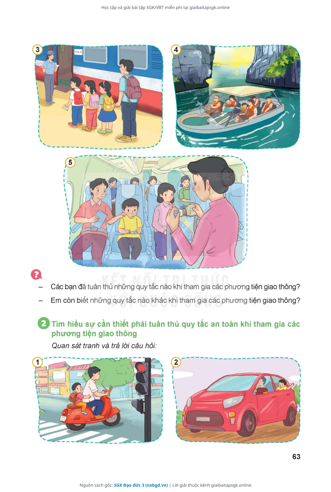 Trang 64 sách giáo khoa SGK Đạo đức 3 thu nhỏ