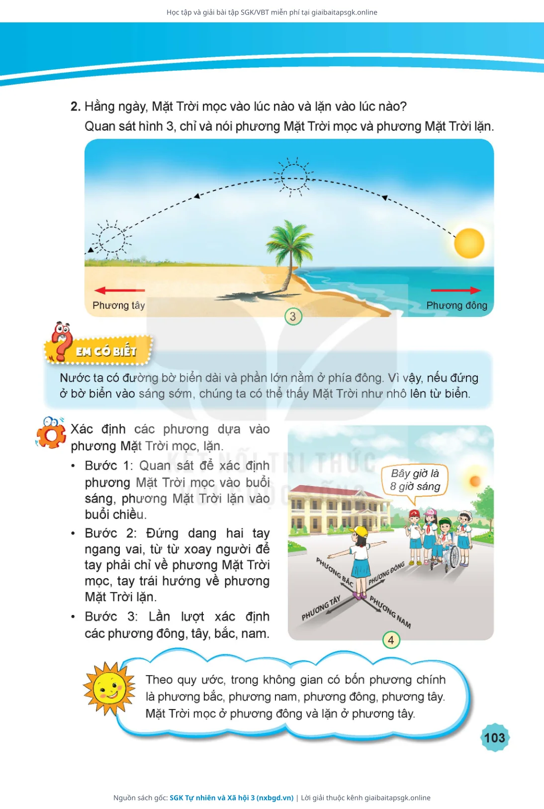 Trang 104 sách giáo khoa SGK Tự nhiên và Xã hội 3 thu nhỏ