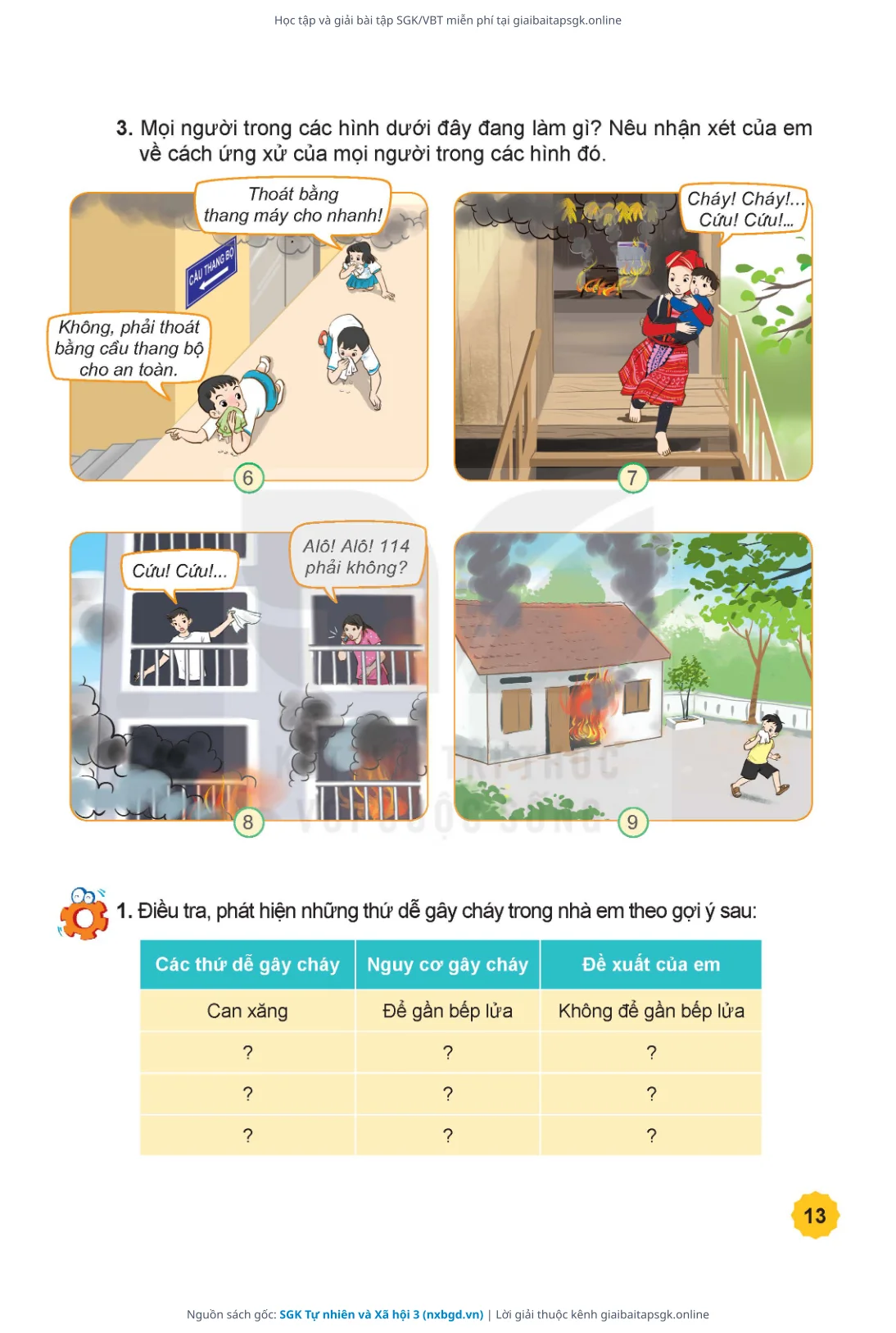 Trang 14 sách giáo khoa SGK Tự nhiên và Xã hội 3 thu nhỏ