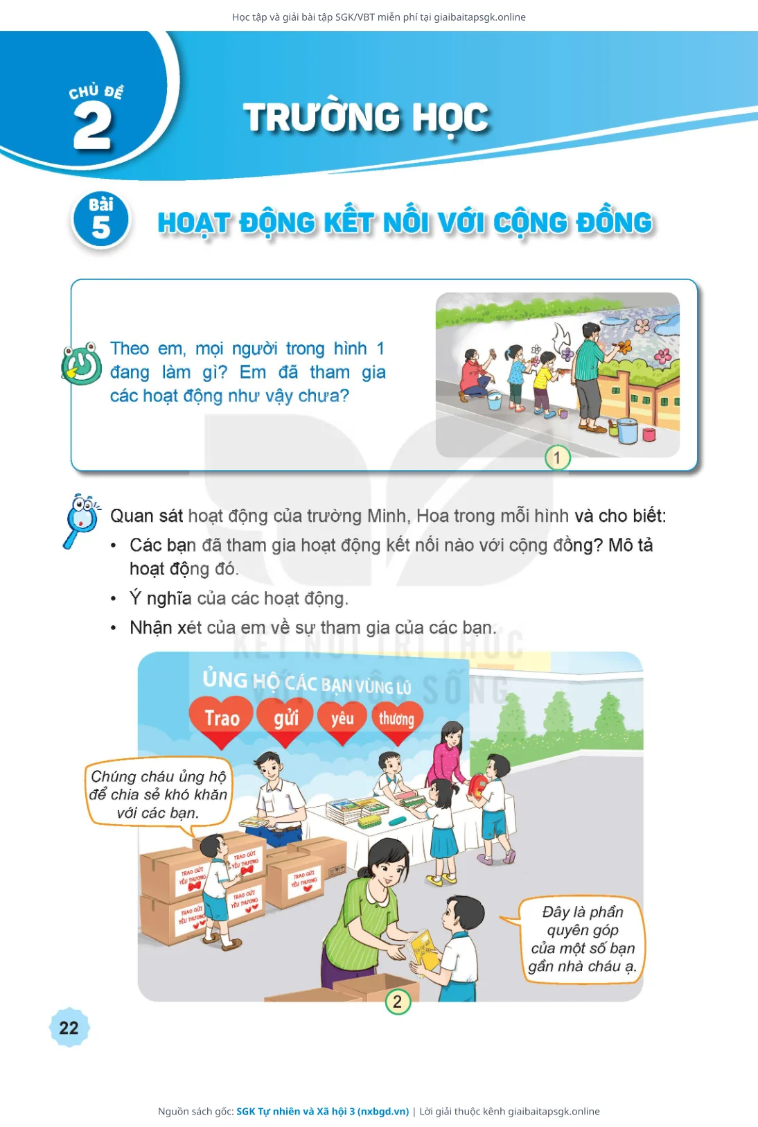 Trang 23 sách giáo khoa SGK Tự nhiên và Xã hội 3 thu nhỏ