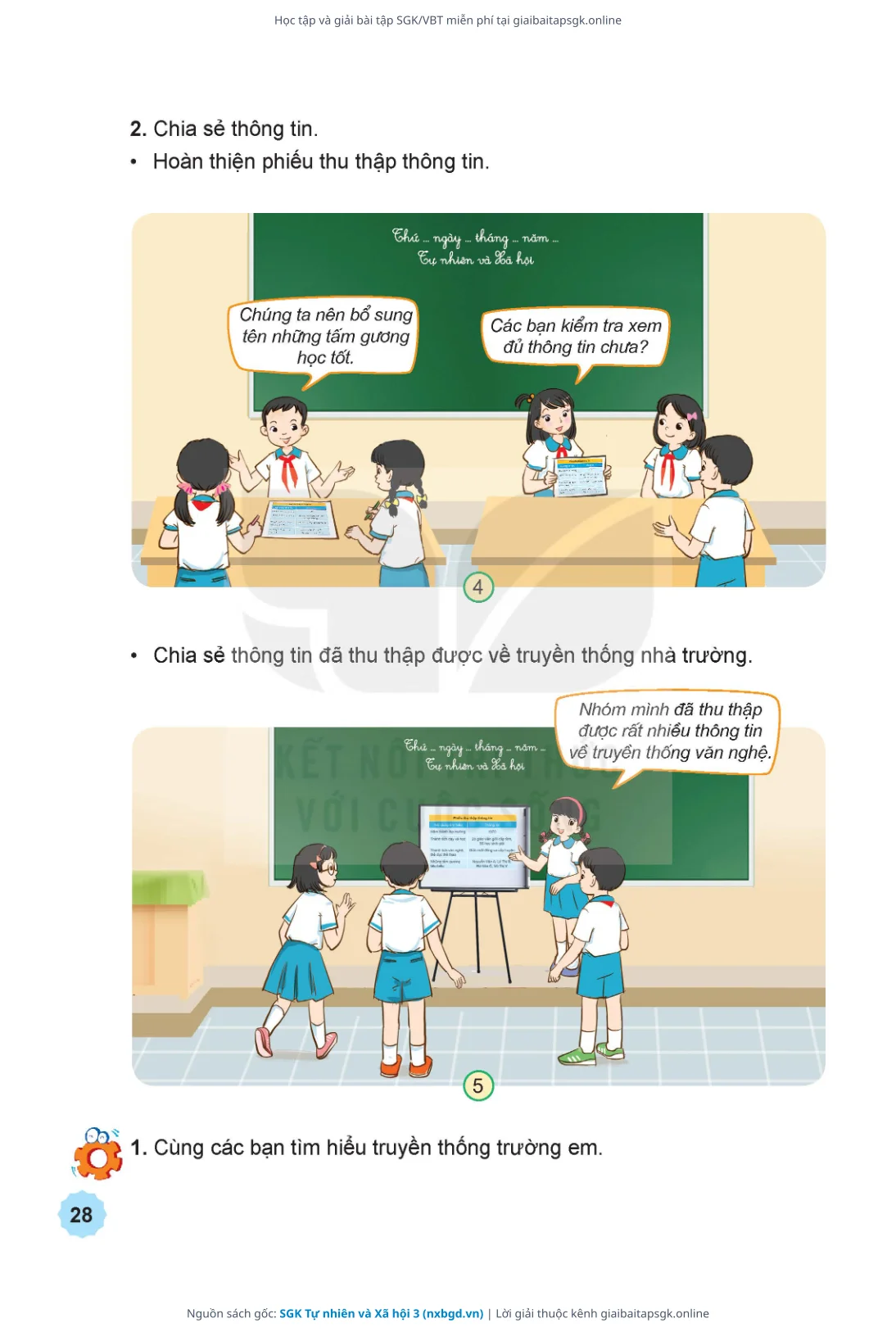 Trang 29 sách giáo khoa SGK Tự nhiên và Xã hội 3 thu nhỏ