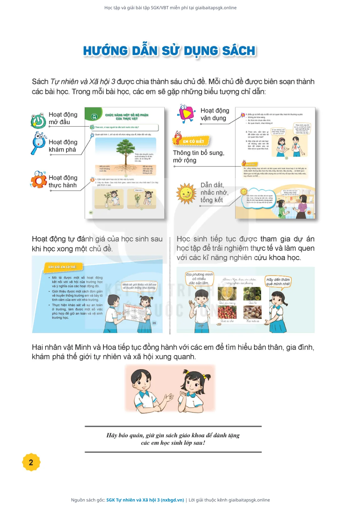 Trang 3 sách giáo khoa SGK Tự nhiên và Xã hội 3 thu nhỏ