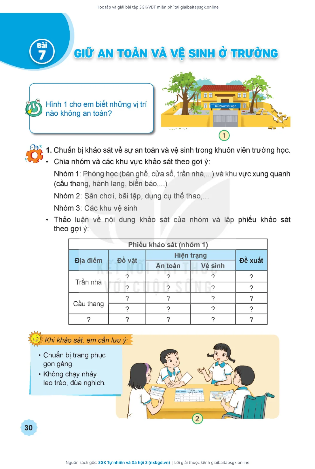 Trang 31 sách giáo khoa SGK Tự nhiên và Xã hội 3 thu nhỏ