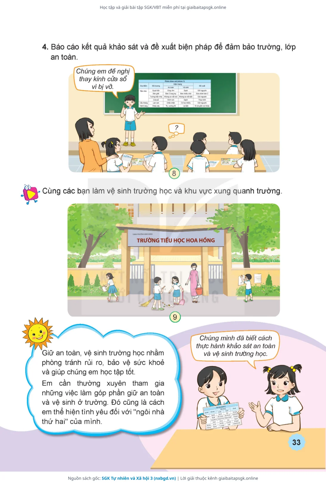 Trang 34 sách giáo khoa SGK Tự nhiên và Xã hội 3 thu nhỏ
