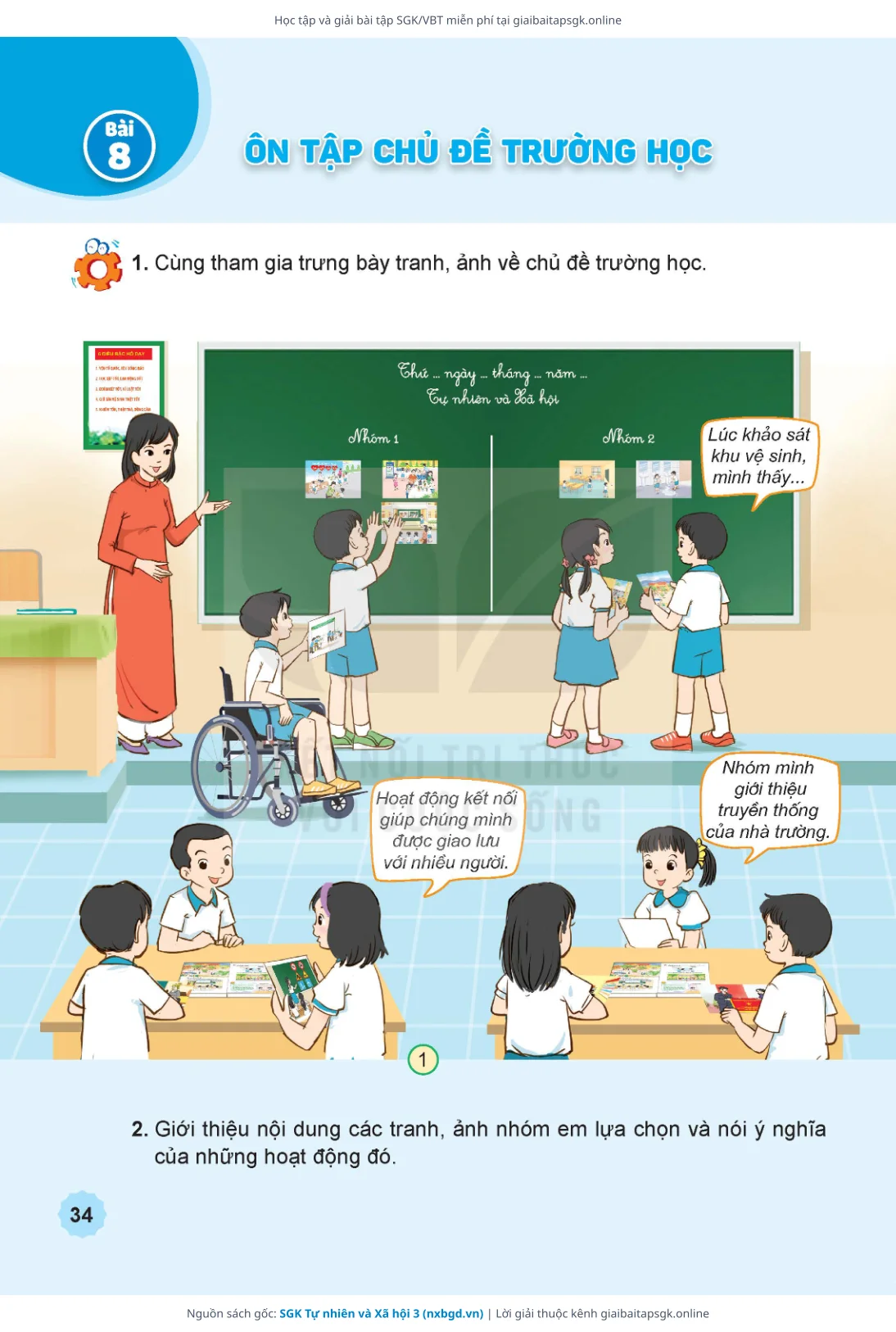 Trang 35 sách giáo khoa SGK Tự nhiên và Xã hội 3 thu nhỏ