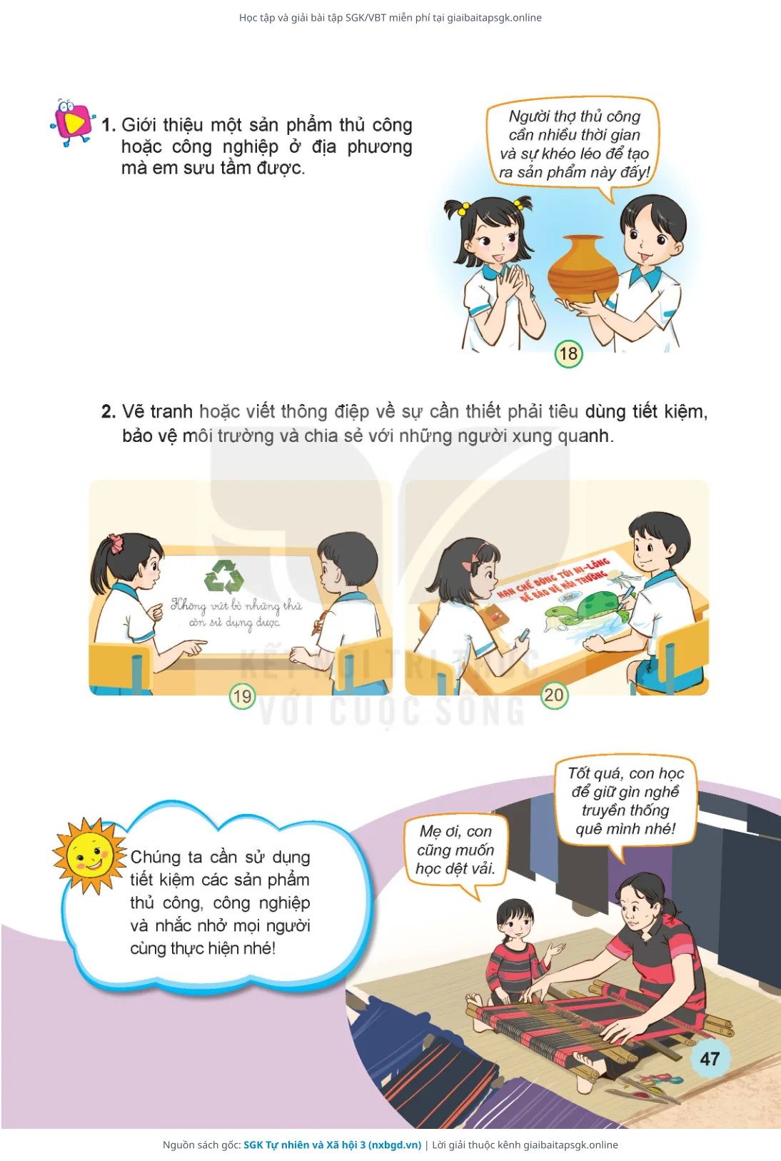 Trang 48 sách giáo khoa SGK Tự nhiên và Xã hội 3 thu nhỏ