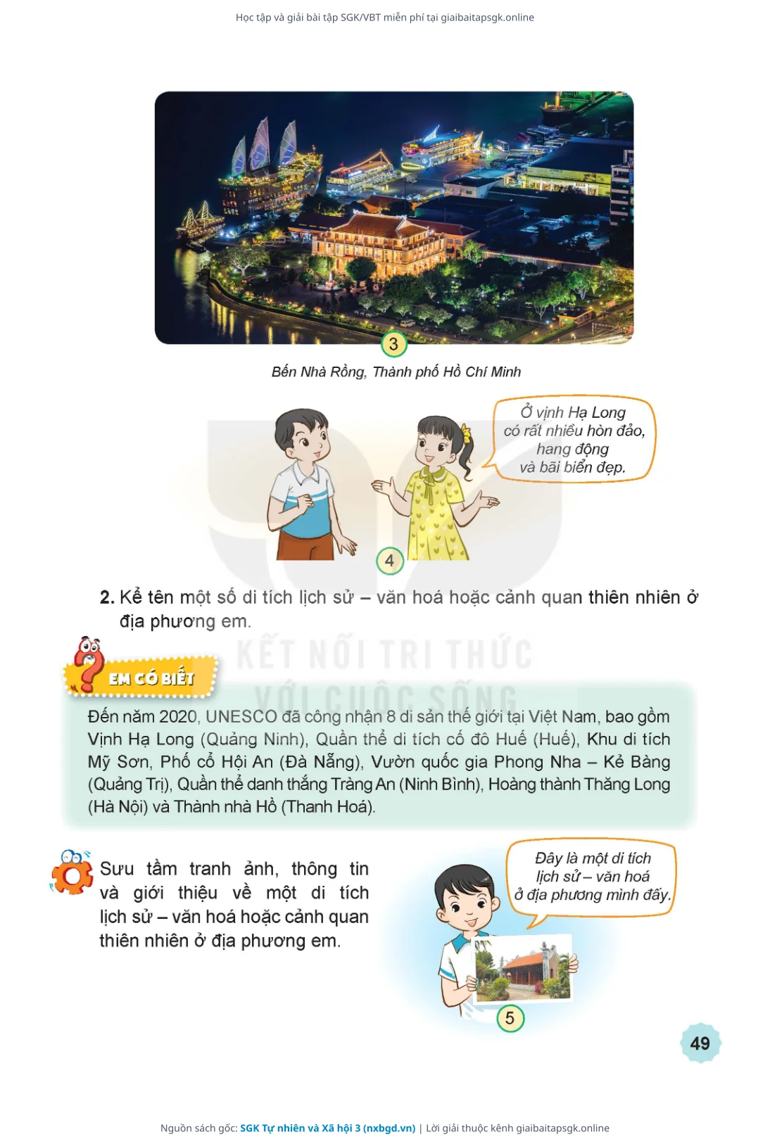 Trang 50 sách giáo khoa SGK Tự nhiên và Xã hội 3 thu nhỏ
