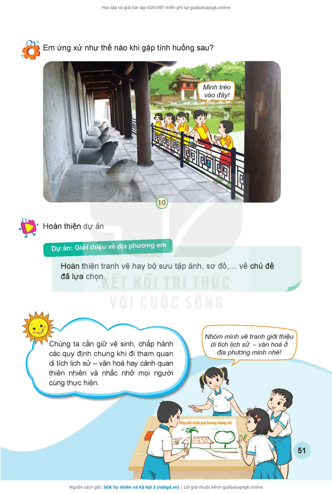 Trang 52 sách giáo khoa SGK Tự nhiên và Xã hội 3 thu nhỏ