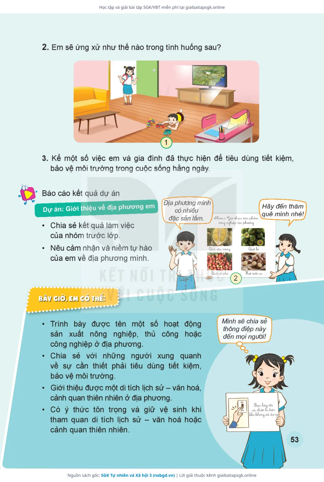 Trang 54 sách giáo khoa SGK Tự nhiên và Xã hội 3 thu nhỏ