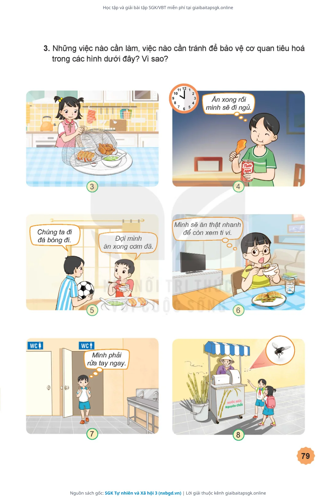 Trang 80 sách giáo khoa SGK Tự nhiên và Xã hội 3 thu nhỏ