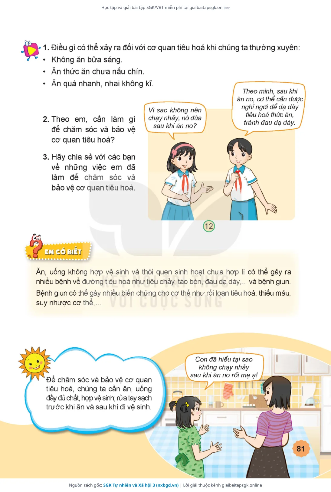Trang 82 sách giáo khoa SGK Tự nhiên và Xã hội 3 thu nhỏ