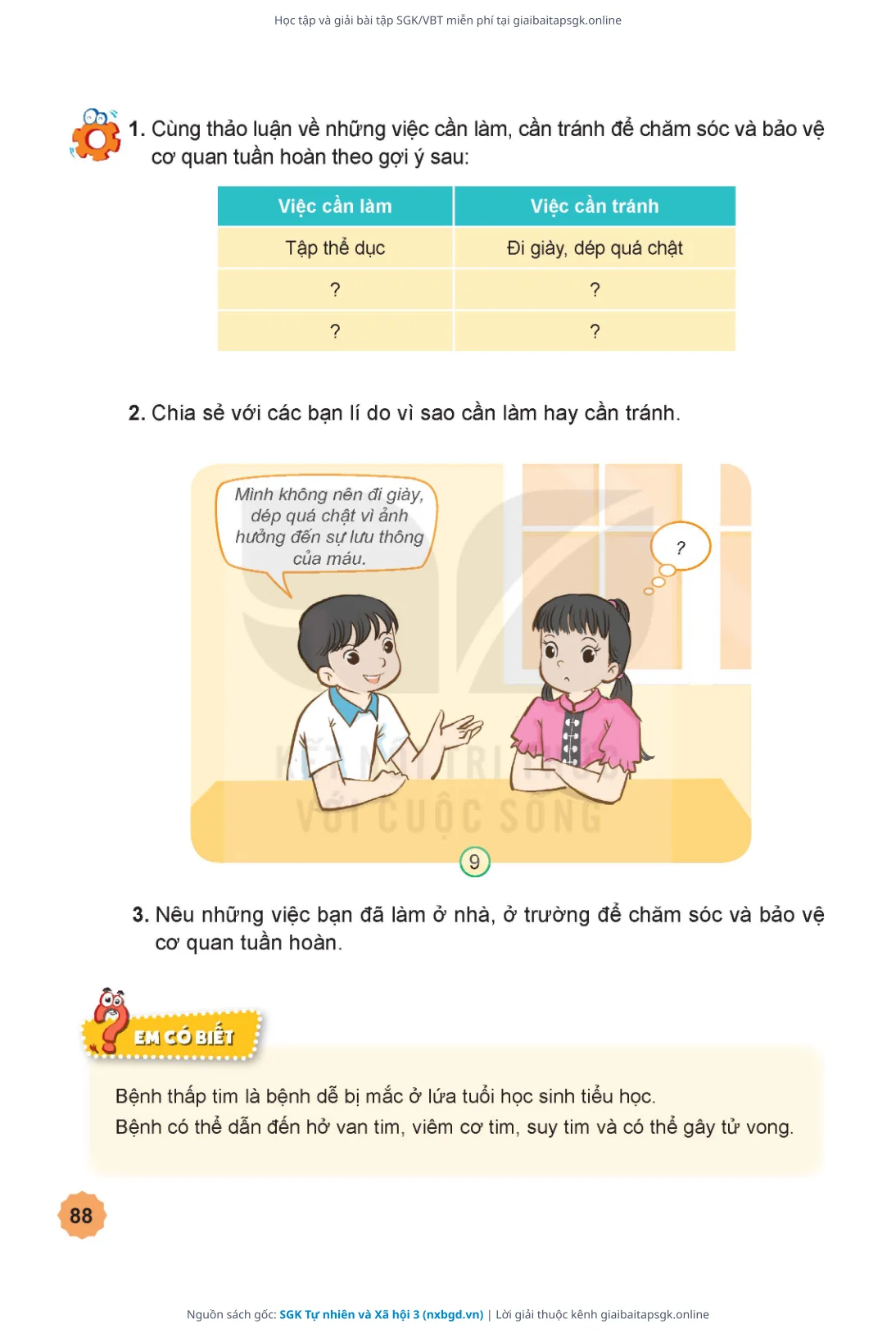 Trang 89 sách giáo khoa SGK Tự nhiên và Xã hội 3 thu nhỏ