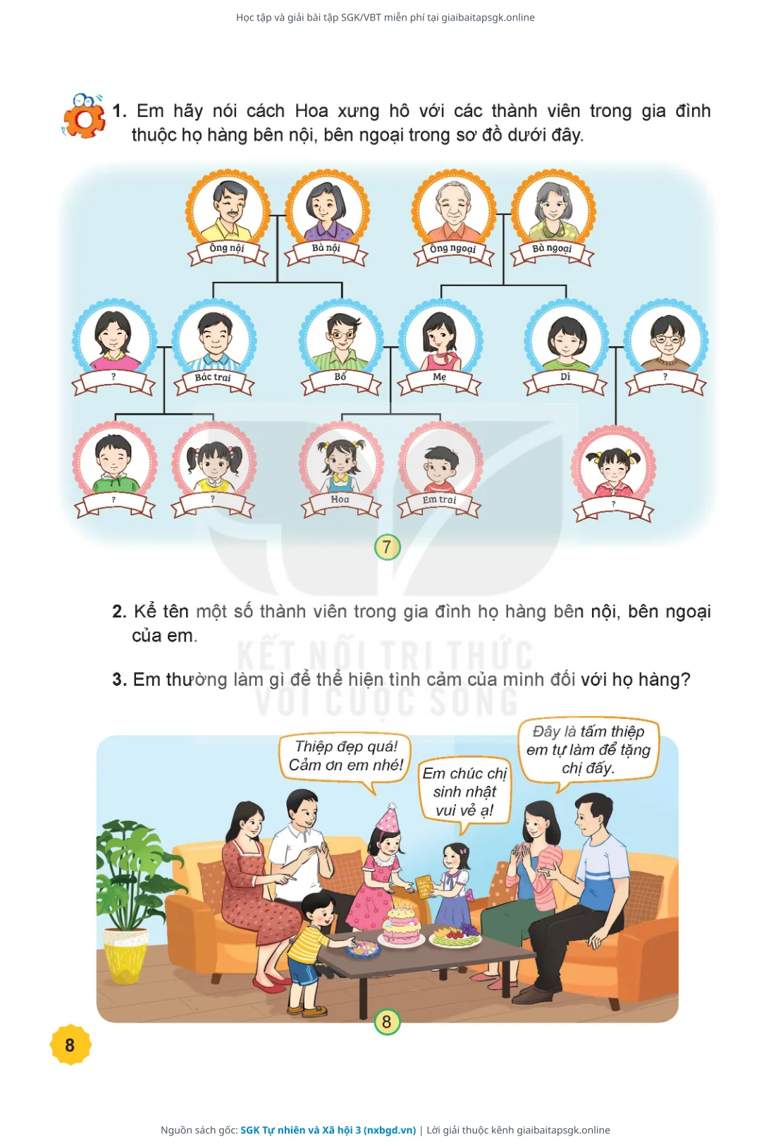 Trang 9 sách giáo khoa SGK Tự nhiên và Xã hội 3 thu nhỏ