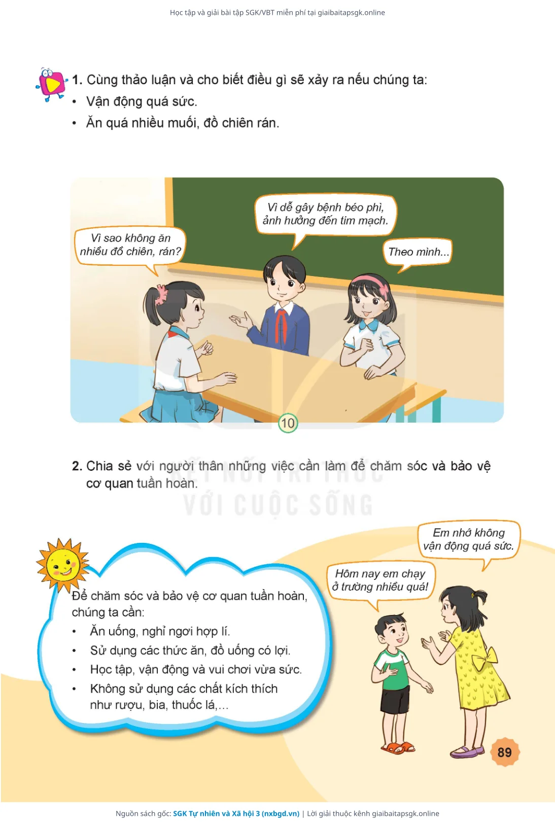 Trang 90 sách giáo khoa SGK Tự nhiên và Xã hội 3 thu nhỏ